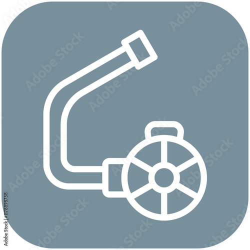 Diving Regulator vector icon illustration of Vacation and Tourism iconset.