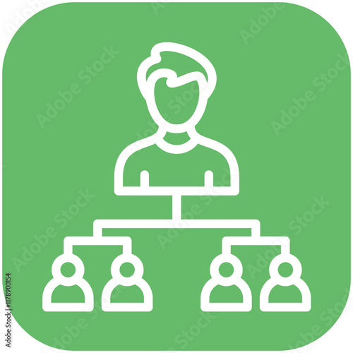 Organization vector icon illustration of Protesting and Civil Disobedience iconset.