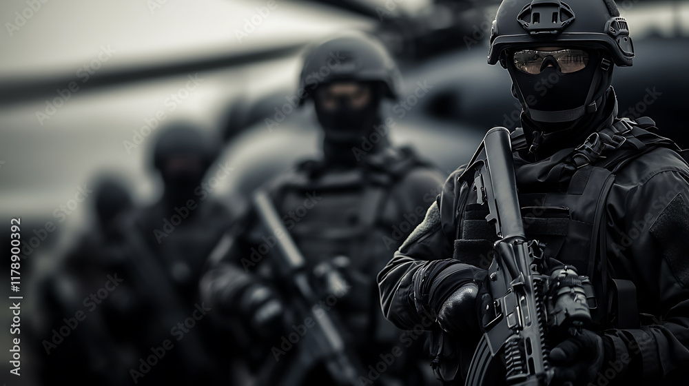 Fototapeta premium Close-up of Military Action