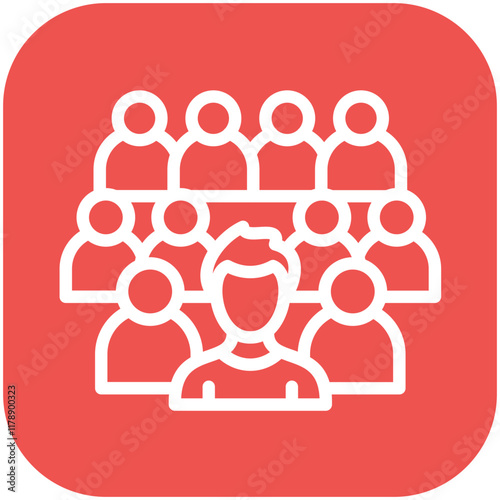 Group vector icon illustration of Protesting and Civil Disobedience iconset.