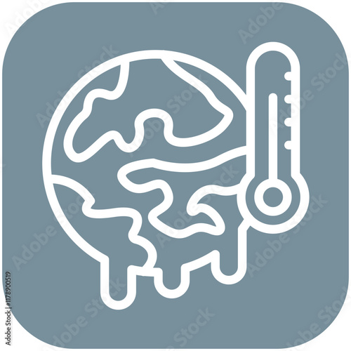 Climate Change vector icon illustration of Protesting and Civil Disobedience iconset.