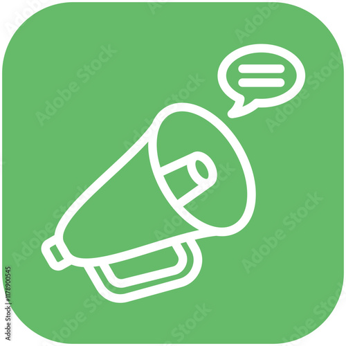 Campaign vector icon illustration of Protesting and Civil Disobedience iconset.