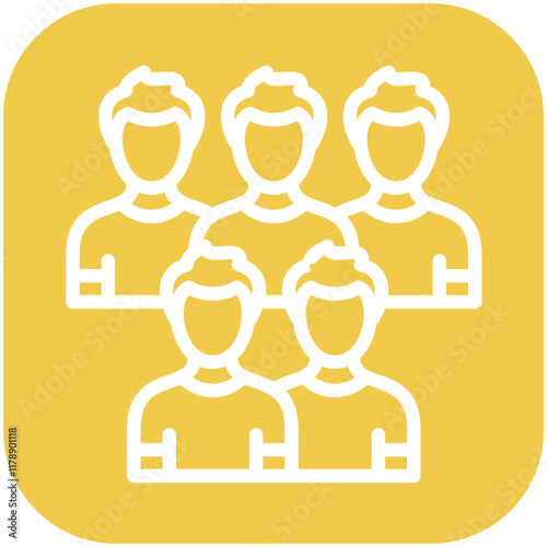 Group Member vector icon illustration of Vacation Planning iconset.