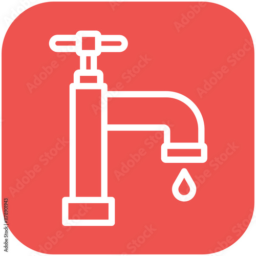 Faucet vector icon illustration of Home Improvements iconset.