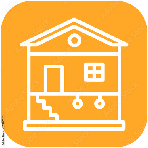 Basement vector icon illustration of Home Improvements iconset.
