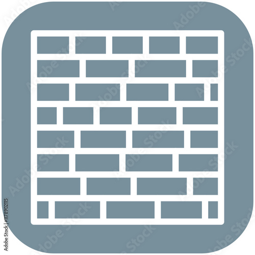 Brick Wall vector icon illustration of Home Improvements iconset.