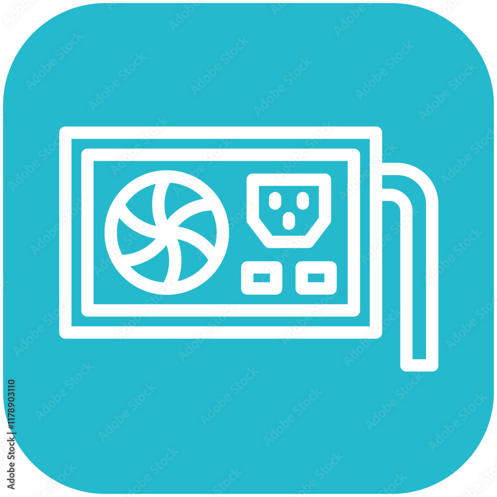 AC Supply vector icon illustration of School iconset. AC Supply vector icon illustration of School iconset.