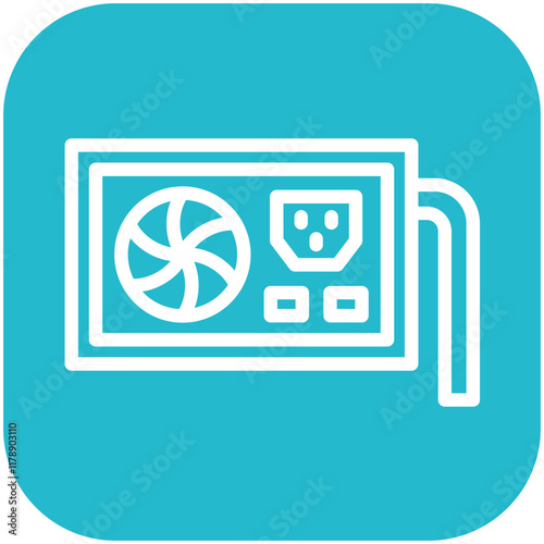 AC Supply vector icon illustration of School iconset.