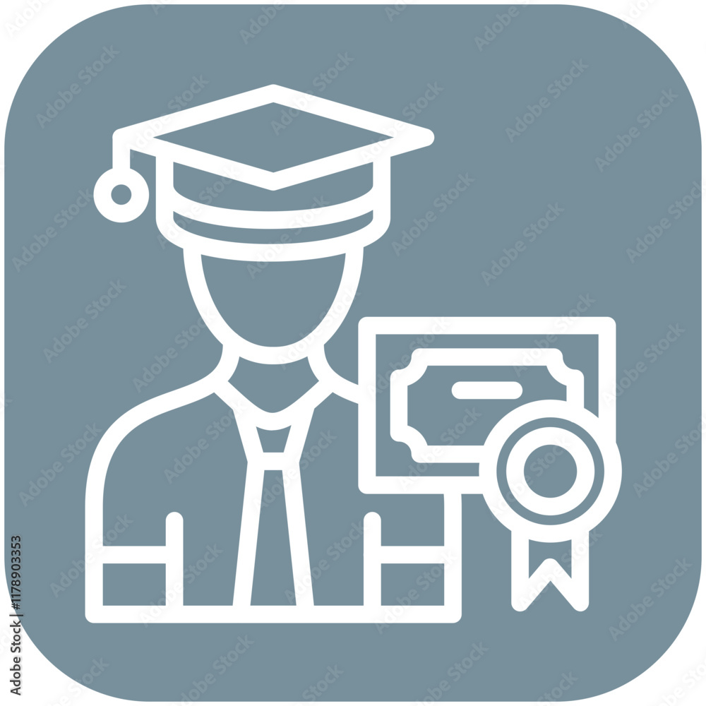Receiving Diploma vector icon illustration of School iconset. Receiving Diploma vector icon illustration of School iconset.