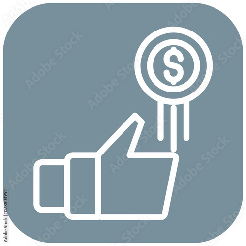 Coin Toss vector icon illustration of Soccer iconset.