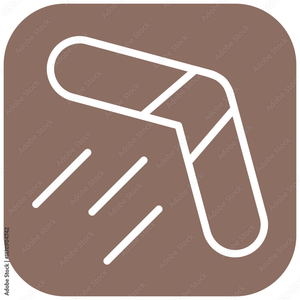 Boomerang vector icon illustration of Children Toys iconset. Boomerang vector icon illustration of Children Toys iconset.