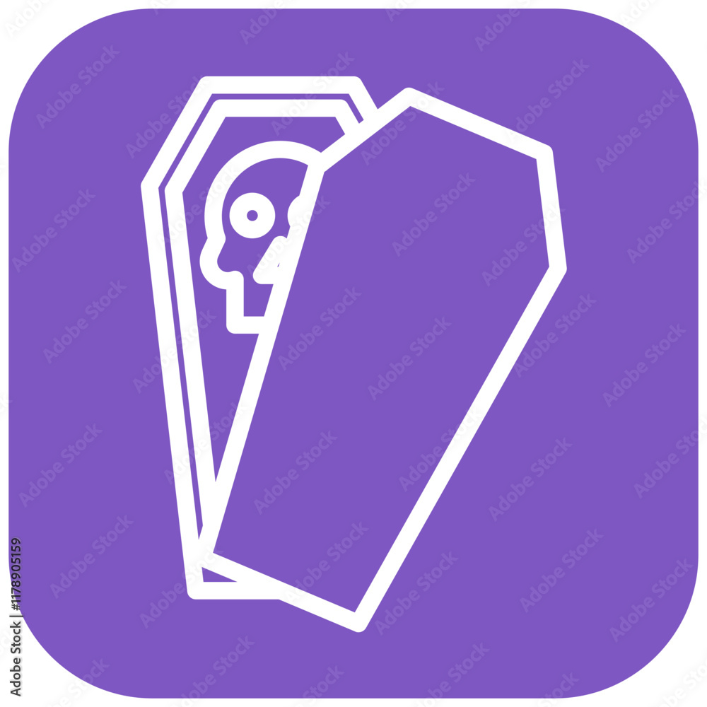 Coffin vector icon illustration of Funeral iconset. Coffin vector icon illustration of Funeral iconset.
