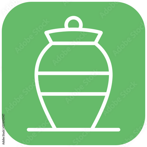 Cremation vector icon illustration of Funeral iconset.