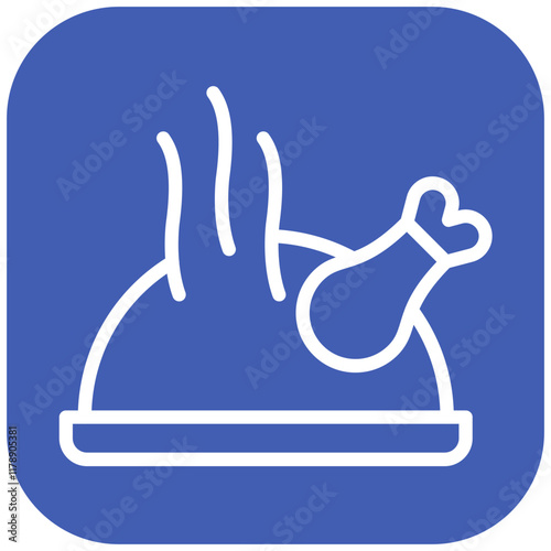 Turkey vector icon illustration of Party and Celebration iconset.