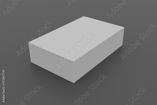 Blank business card with soft shadows