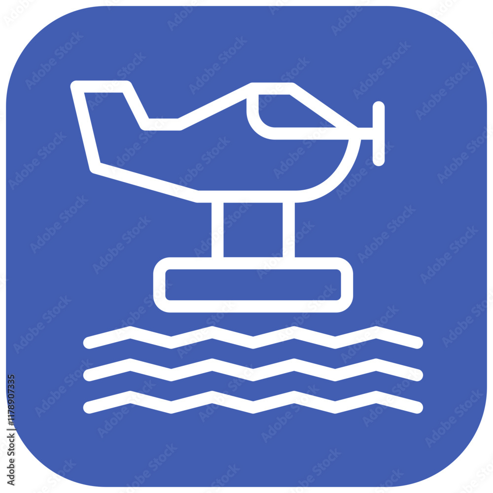 Seaplane vector icon illustration of Coastline iconset. Seaplane vector icon illustration of Coastline iconset.