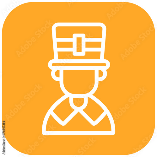 Pilgrim vector icon illustration of Hajj Pilgrimage iconset.