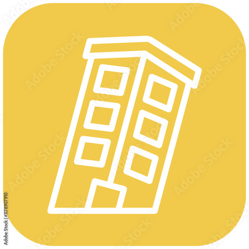 Leaning Tower vector icon illustration of Italy iconset.