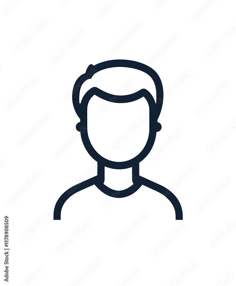 Person icon. User icon. Man outline, linear icon. Line with editable stroke Person icon. User icon. Man outline, linear icon. Line with editable stroke