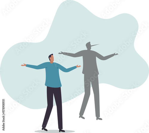 Honesty or trust, liar, fake or business fraud, integrity or telling the truth, false information, cheating or hiding the truth concept,business concept.flat character.