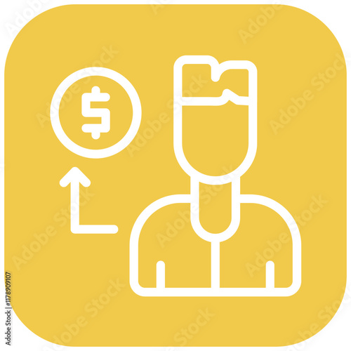 Graft Scheme vector icon illustration of Corruption iconset.