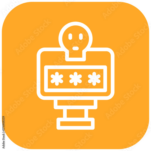 Compromised Official vector icon illustration of Corruption iconset.