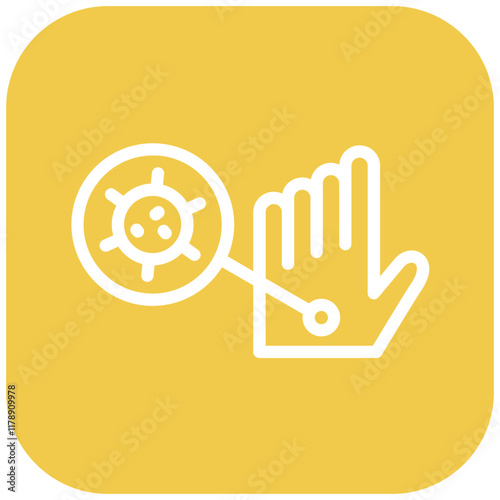 Contaminated Hands vector icon illustration of Infectious Diseases iconset.