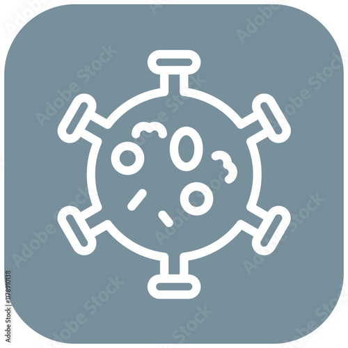 Cancer Cells vector icon illustration of Chemotherapy iconset.