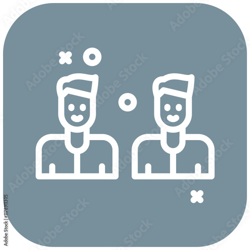 Smiling Face vector icon illustration of Friendship iconset.