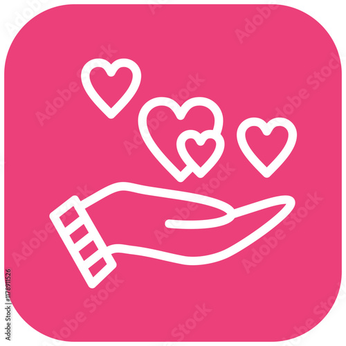 Kindness vector icon illustration of Friendship iconset.