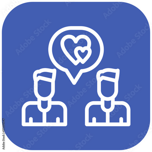 Loyalty vector icon illustration of Friendship iconset.