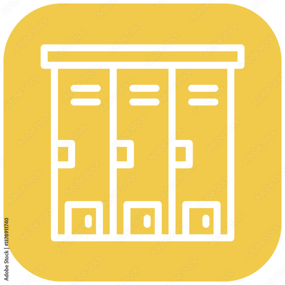 Locker Room vector icon illustration of Rugby iconset. Locker Room vector icon illustration of Rugby iconset.