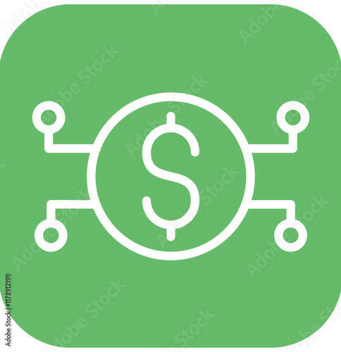 Market Penetration vector icon illustration of Business Analytics iconset.