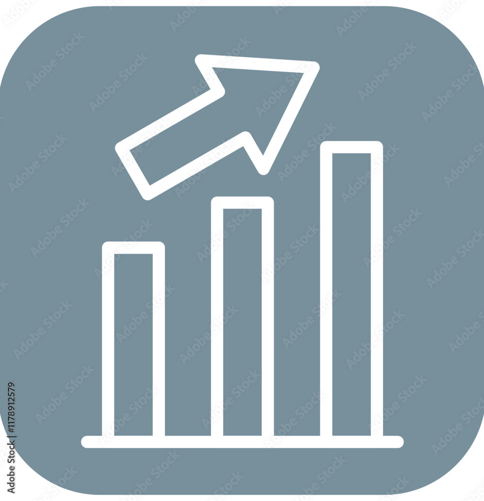 Improvement vector icon illustration of Business Analytics iconset.