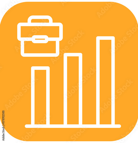 Growth vector icon illustration of Business Analytics iconset.