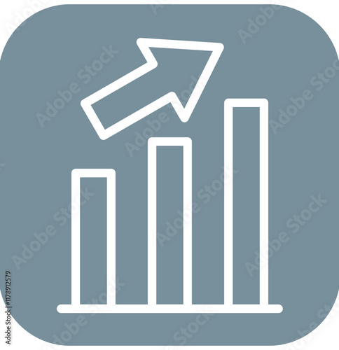 Improvement vector icon illustration of Business Analytics iconset.