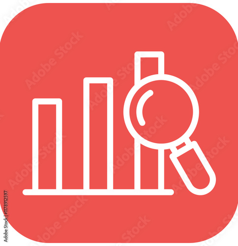 Analysis vector icon illustration of Business Analytics iconset.