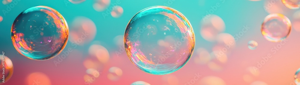 A vibrant image featuring colorful soap bubbles against a soft, gradient background, creating a dreamy and whimsical atmosphere. A vibrant image featuring colorful soap bubbles against a soft, gradient background, creating a dreamy and whimsical atmosphere.