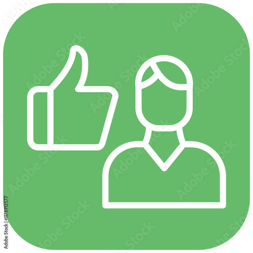 Dependability vector icon illustration of Leadership iconset.