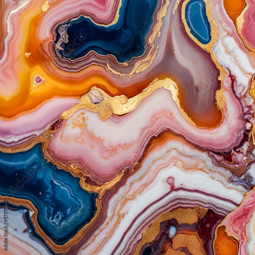 Wallpaper Mural A vibrant detailed closeup of Marble Torontodigital.ca