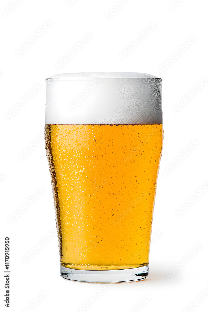 Glass of beer isolated on white background Glass of beer isolated on white background