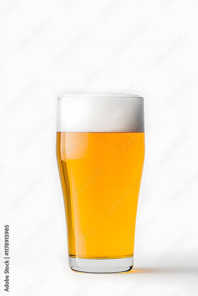 Glass of beer isolated on white background Glass of beer isolated on white background