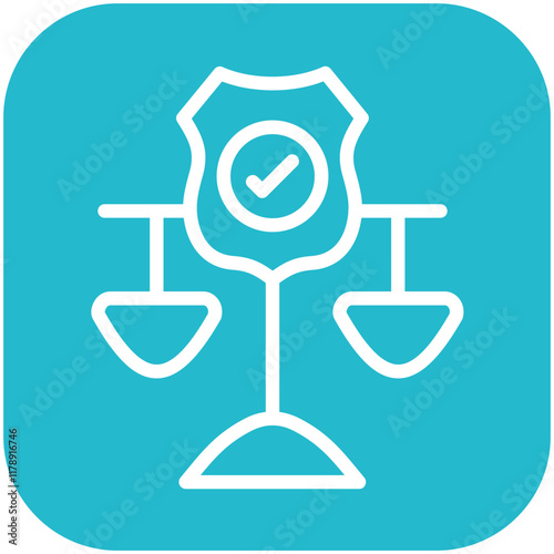 Legal vector icon illustration of Law & Legislation iconset.