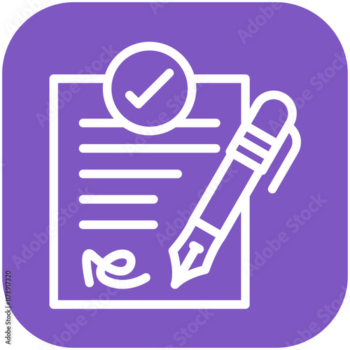 Amendment vector icon illustration of Law & Legislation iconset.