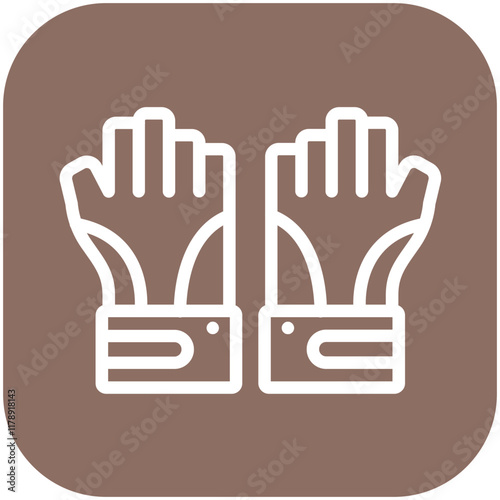 Fingerless Gloves vector icon illustration of Fishing iconset.
