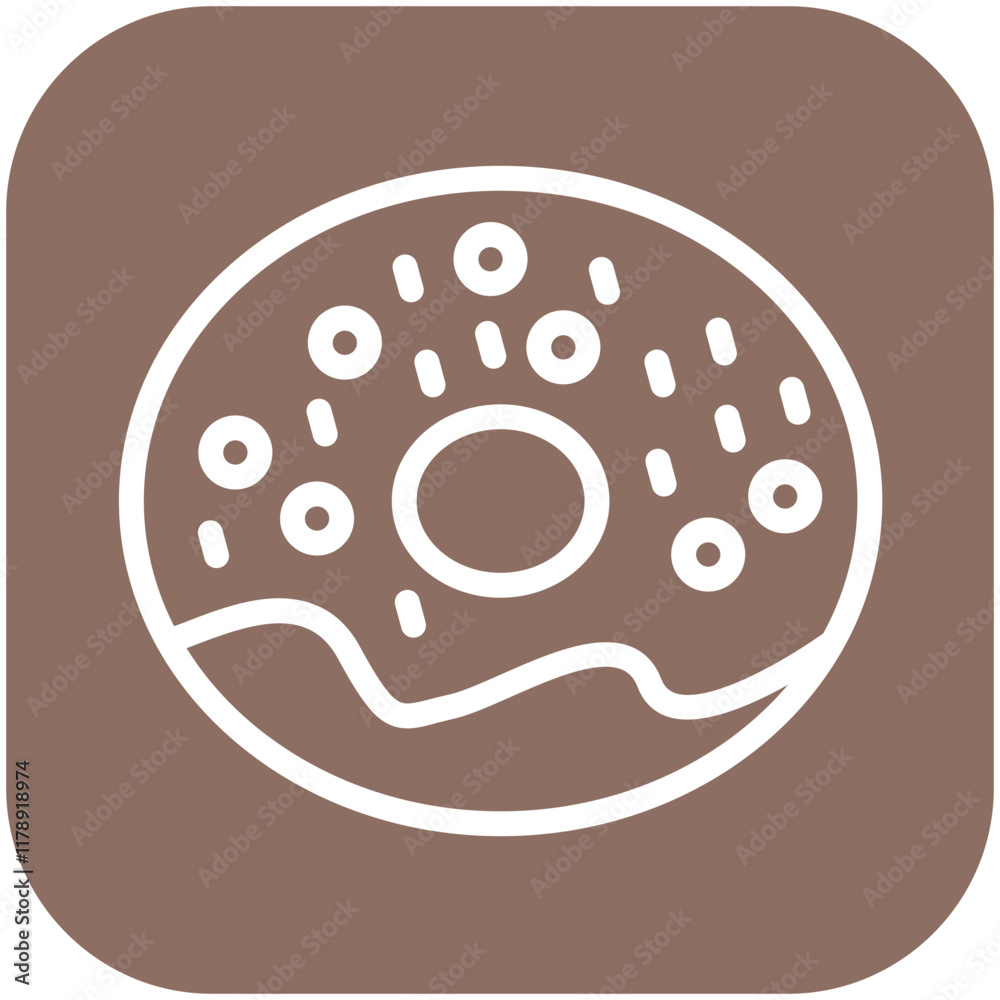 Doughnut vector icon illustration of Street Food iconset. Doughnut vector icon illustration of Street Food iconset.