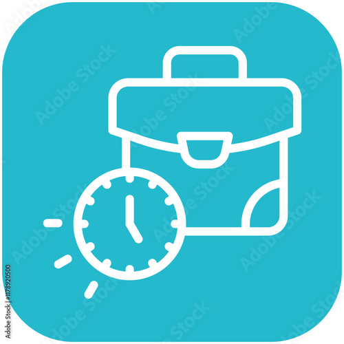 Quick Job vector icon illustration of Gig Economy iconset.