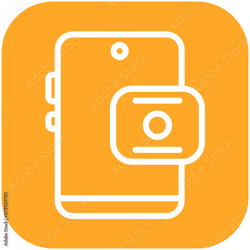 Mobile App vector icon illustration of Gig Economy iconset.