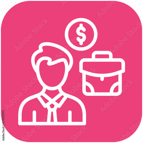 Entrepreneurship vector icon illustration of Gig Economy iconset.