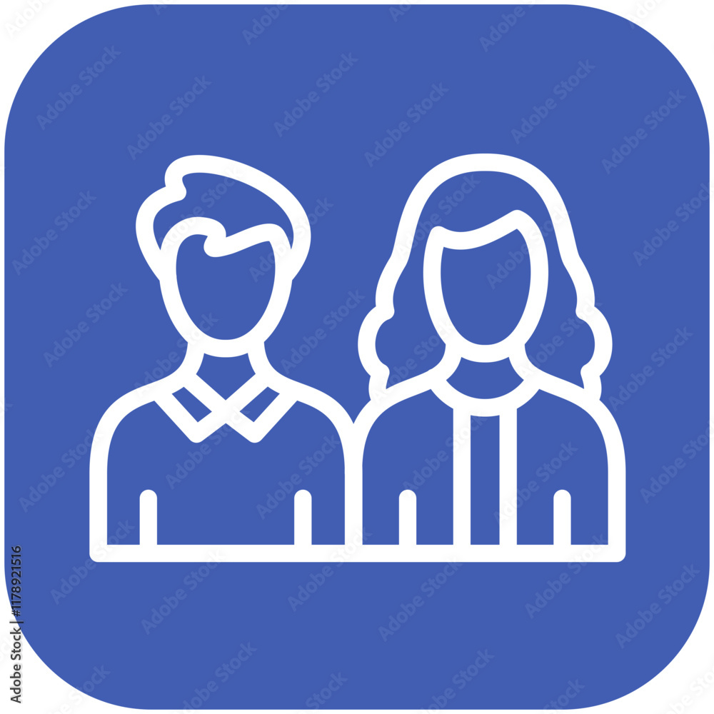 Parents vector icon illustration of Generation Gap iconset. Parents vector icon illustration of Generation Gap iconset.